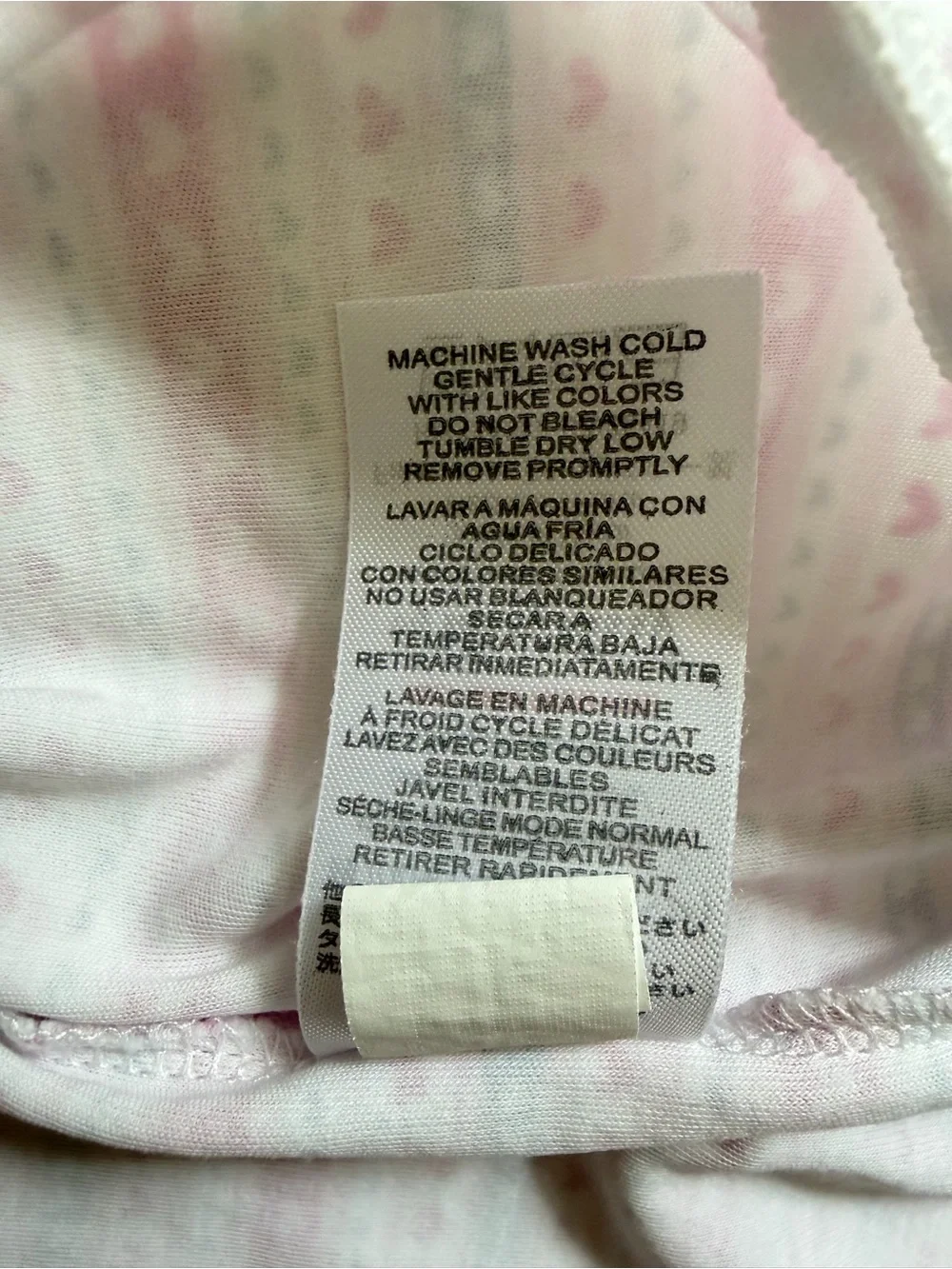 Kissy Kissy Pink & White Heart Stripe Ruffled Footie Onesie